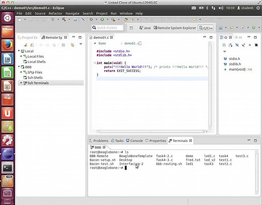 Cross Platform Development on the BeagleBone Black with Eclipse #BeagleBoneBlack @TXInstruments @BeagleBoardOrg