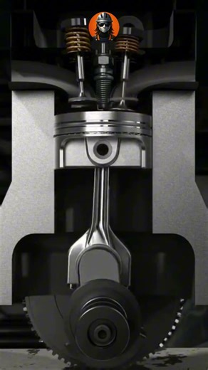 How a 4-Stroke Engine Works | Mechanical Animation #gasolineengine #engineexplained