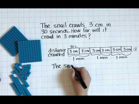 Solving a Rate Word Problem Using Math Models and Manipulatives (Day 7 of 10)