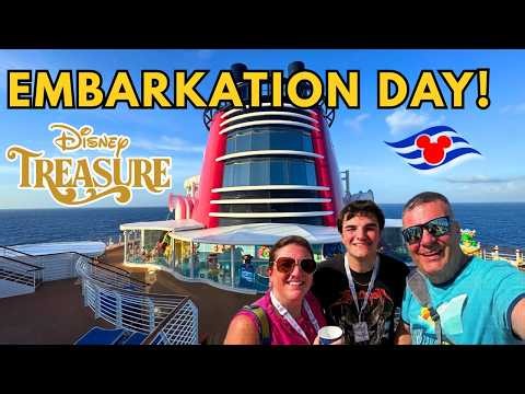 Disney Treasure Embarkation Day 🚢✨ | Boarding Disney Cruise Line's Newest Adventure!