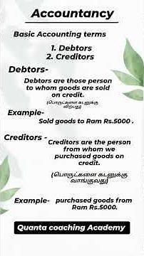 Debtors vs Creditors in 60 Seconds!✨#accountancy #youtubeshorts #debtors #creditors #debtcollection