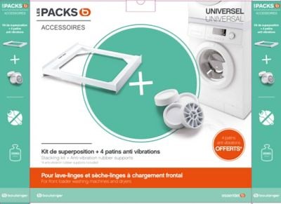 Kit de superposition ESSENTIELB UNIVERSEL   4 patins | Boulanger