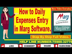 HOW TO ENTRY DAILY/ REGULAR EXPENSES IN MARG SOFTWARE | MARG SOFTWARE ME DAILY EXPENSES ENTRY MARG.