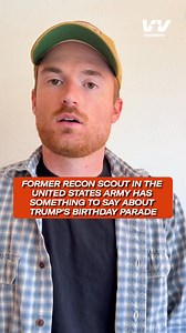 This former U.S. Army Recon Scout is calling it like it is: “The people I served with in the 10th Mountain Division deserve a parade — Not the guy who says we can’t afford healthcare but spends millions celebrating himself.” That’s not patriotism. That’s what dictators do. | VoteVets