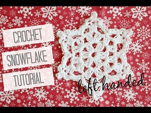 CROCHET: Snowflake left handed | Bella Coco