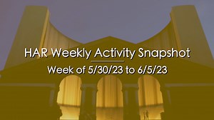 Here is the latest HAR Weekly Activity Snapshot (WAS) for the week ending June 5, 2023. More information available here - https://bit.ly/3J2w8PY | HAR.com | Facebook