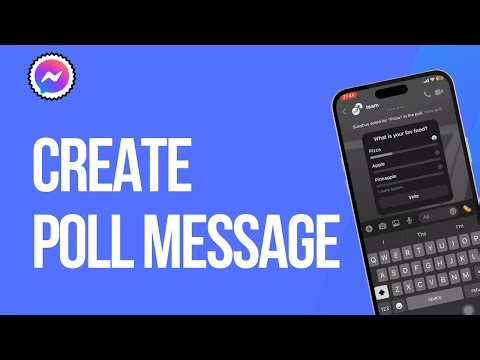 How To Create A Poll Message on Messenger Group Chat