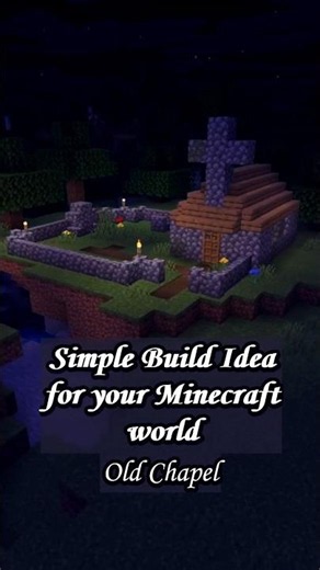 Minecraft Build Idea: Old Chapel #minecraftbuilds #minecraftideas #minecrafthowtobuild