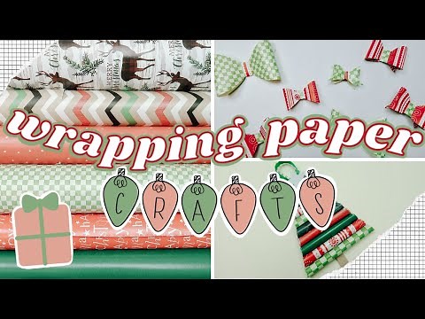 10 Crafts to make with WRAPPING PAPER! Things to Do When You're Bored