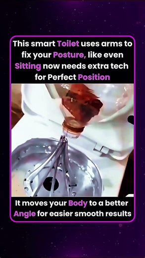 Smart Toilet With Robotic Arms Adjusts Your Posture!!