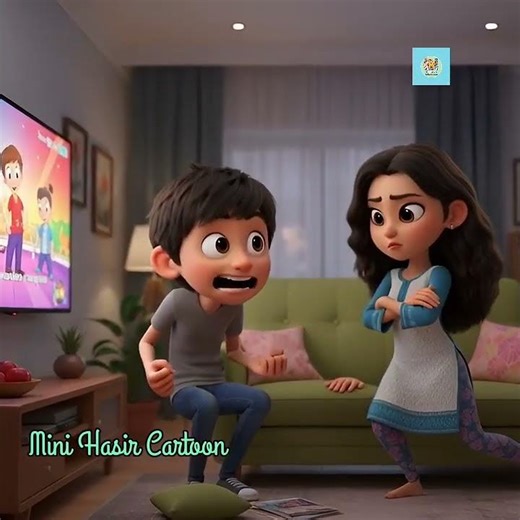 Rahul Dada vs Pinki Bon 😜 Remote Control Niye Mahajhogra! | Funny Bhai Bon Reels 😂#shorts#cartoon