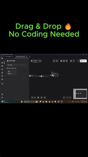 Auto Login Automation 😱 | No Code Browser Automation with Automa #shorts #automa