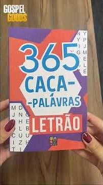 Kit Letrão 3 livros - 365 Caça Palavras + 365 Criptogramas + 365 Cruzadas Diretas