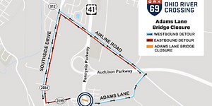 Adams Lane Bridge closing next week until spring 2025