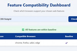 Baseline Feature Compatibility Checker