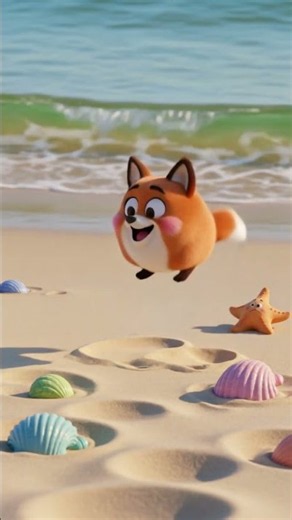 🦊 Foxy's Sunny Beach Day! | Fun Cartoon for Kids