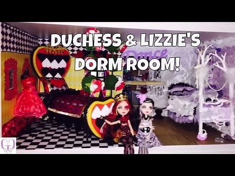 HOW TO MAKE A DORM ROOM FOR LIZZIE HEARTS & DUCHESS SWAN [EVER AFTER HIGH]