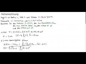 Fehlerrechnung