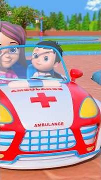 Wheels on the Ambulance, Rescue Song #nurseryrhymes #shorts