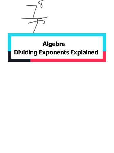 Follow to keep learning these exponent rules and examples! #algebra #algebra2 #exponents #algebraicexpressions #numbers