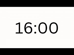 16 MINUTE TIMER - COUNTDOWN TIMER (MINIMAL)