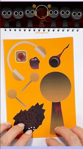 Oren - Sprunki Msi Swap Sticker Book 스프런키 Msi 스왑 스티커 꾸미기