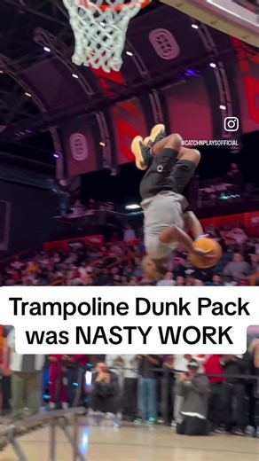 Yohance Conner was in his bag for this dunk pack | Trampoline 360 is crazy @ote @Overtime We CatchnPlays cousins #catchnplays #overtime #reels #viral #ballislife
