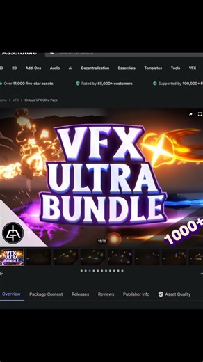✨ HUGE VFX SALE ✨ The Unique VFX Ultra Pack is stacked with explosive, magical, and stylized effects to level-up your games — and it’s on limited-time discount: assetstore.unity.com/packages/vfx/u… When the sale’s gone, it’s gone. Grab it now! #unity #assetstore #gamedev | Gabriel Aguiar Prod.