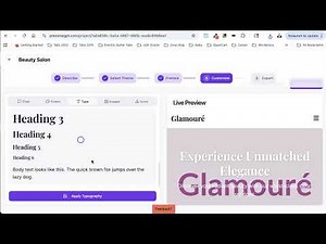 AI Wordpress website builder & theme generator quick demo