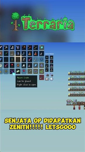 senjata OP didapatkan zenith!!!!! letsgooo #fypシ #gaming #terraria #shorts