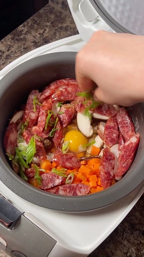 Tasty on Instagram: "@groovyfoodiess’s rice cooker hack for summer semester finals! This recipe has saved me countless times when I’m in a rush and it’s soo easy to customize and share. Replace the Chinese sausage with chicken, ground beef, turkey, or even tofu, and steam it the exact same way until beautifully tender and cooked! I also love to add an assortment of veggies, press “cook rice,” and let the magic happen. Enjoy!"
