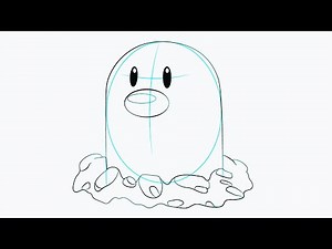 Como Desenhar o Diglett de Pokémon 🌱⛰️ | Tutorial Fácil em 8 Passos