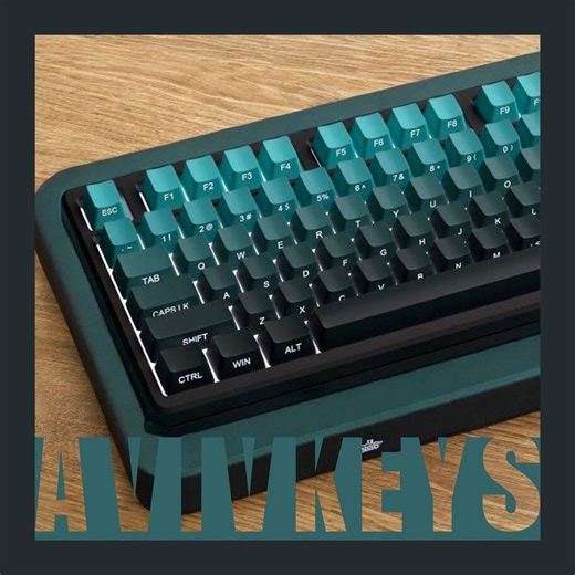 Cyan Backlit Keycap Set: RGB Shine Through OEM Profile PBT Double-shot, 134-key - Etsy