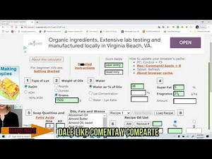 COMO UTILIZAR SOAPCALC y crear tu propio jabon.