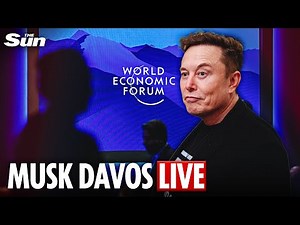 LIVE: Billionaire Elon Musk attends his first ever World Economic Forum in Davos