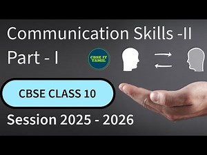 CBSE CLASS 10 IT: Part A: Unit 1: Communication Skills - II (2025 - 2026) Tamil