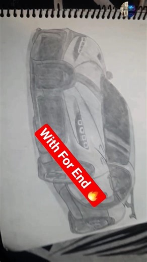 Bugatti Pencil Masterpiece ✏️🏎️#viral #ytshorts #sketch #shorts #trending