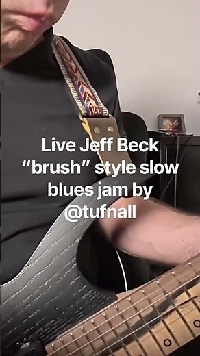 Jeff Beck “Brush” style slow blues guitar solo 100% live by pro guitarist tribute V4 ‪@JeffBeck‬
