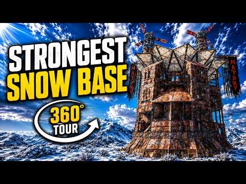 Rust Strongest Snow Fortress Base Build Best Base Design 2026 + 360° Tour