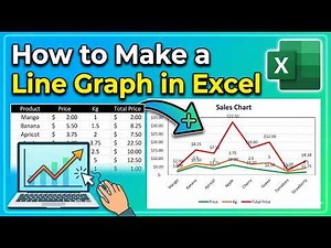 How to Make a Line Graph in Excel | Excel Line Graph Tutorial: Data to Chart for Beginners