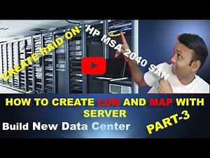 HOW TO CREATE LUN ON STORAGE AND MAP TO SERVER || CONFIGURE RAID ON HP STORAGE ?# RAID6