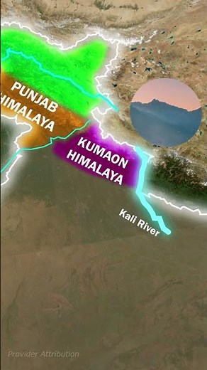 Geographical Division of Himalaya: From Punjab to Assam #geographymapping