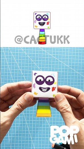 I made sprunki oc numberblocks seventeen papercraft #sprunki #papercraft #shorts
