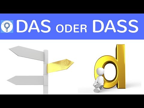 Das or dass?! What's the difference? When do you use which? - German Grammar