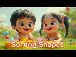 Sorting Shapes / Sorting Shapes Song for Kids | Learn Circle, Triangle, Square, Star & Heart!