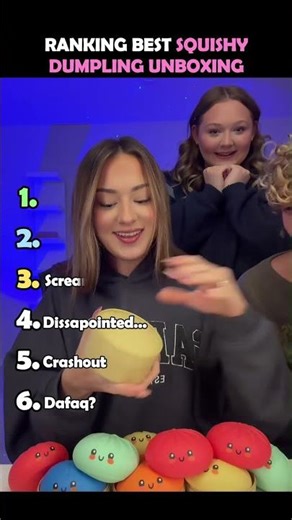 Ranking Best Squishy Dumpling Moments #usa #unboxing
