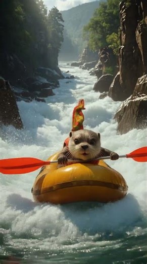 Mochi The Otter - Wild River Rafting Adventure #MochiTheOtter