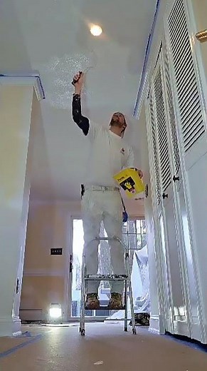 Blending Ceiling Texture So the Patch Disappears Islip Terrace, NY #satisfyingvideo