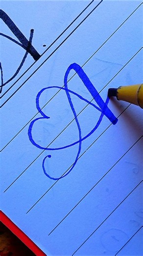 Beautiful Heart Letter "A" Design ❤️ | With cut Marker