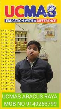 UCMAS Core Exercise Practice | 5 Multiples up to 500